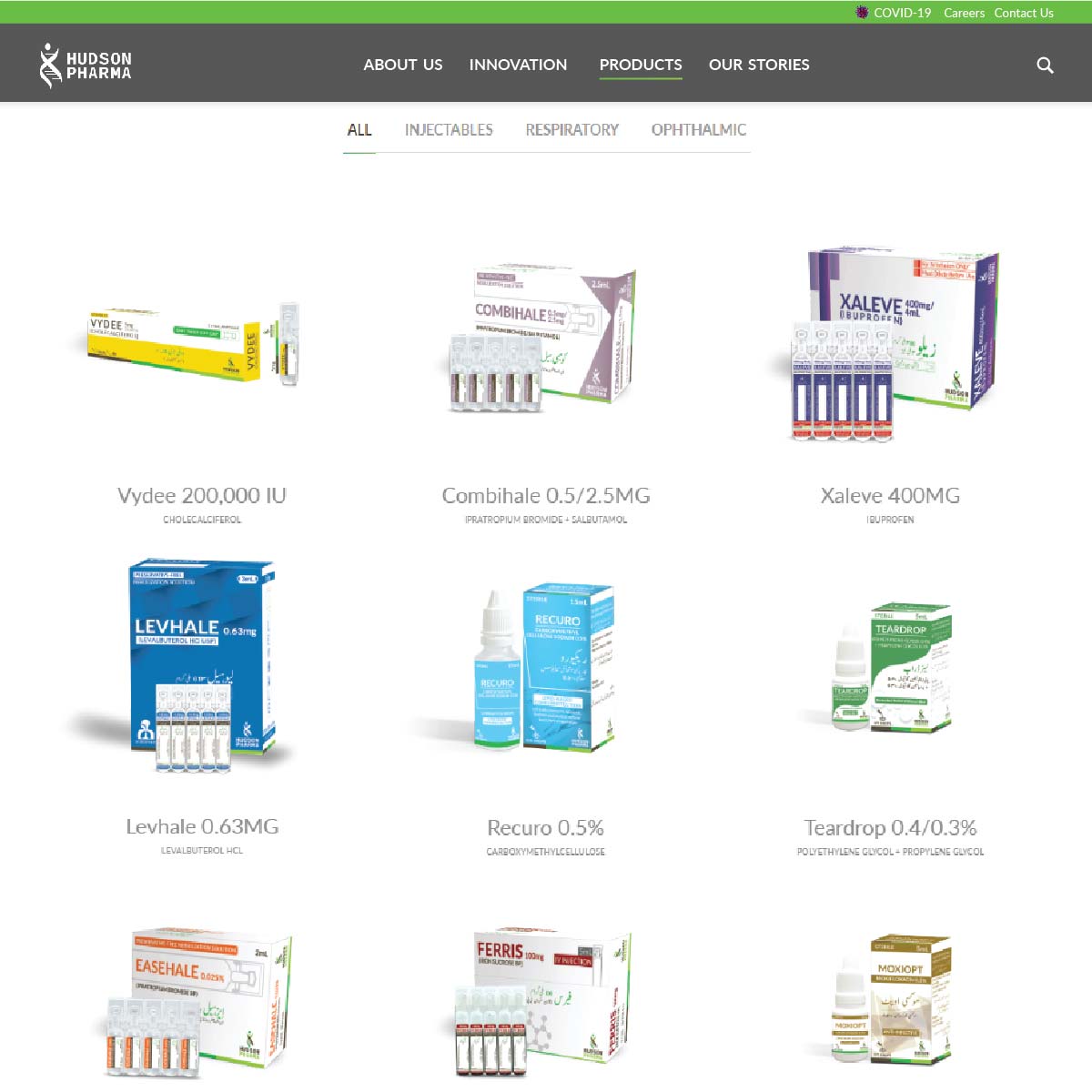 Hudson Pharma Products